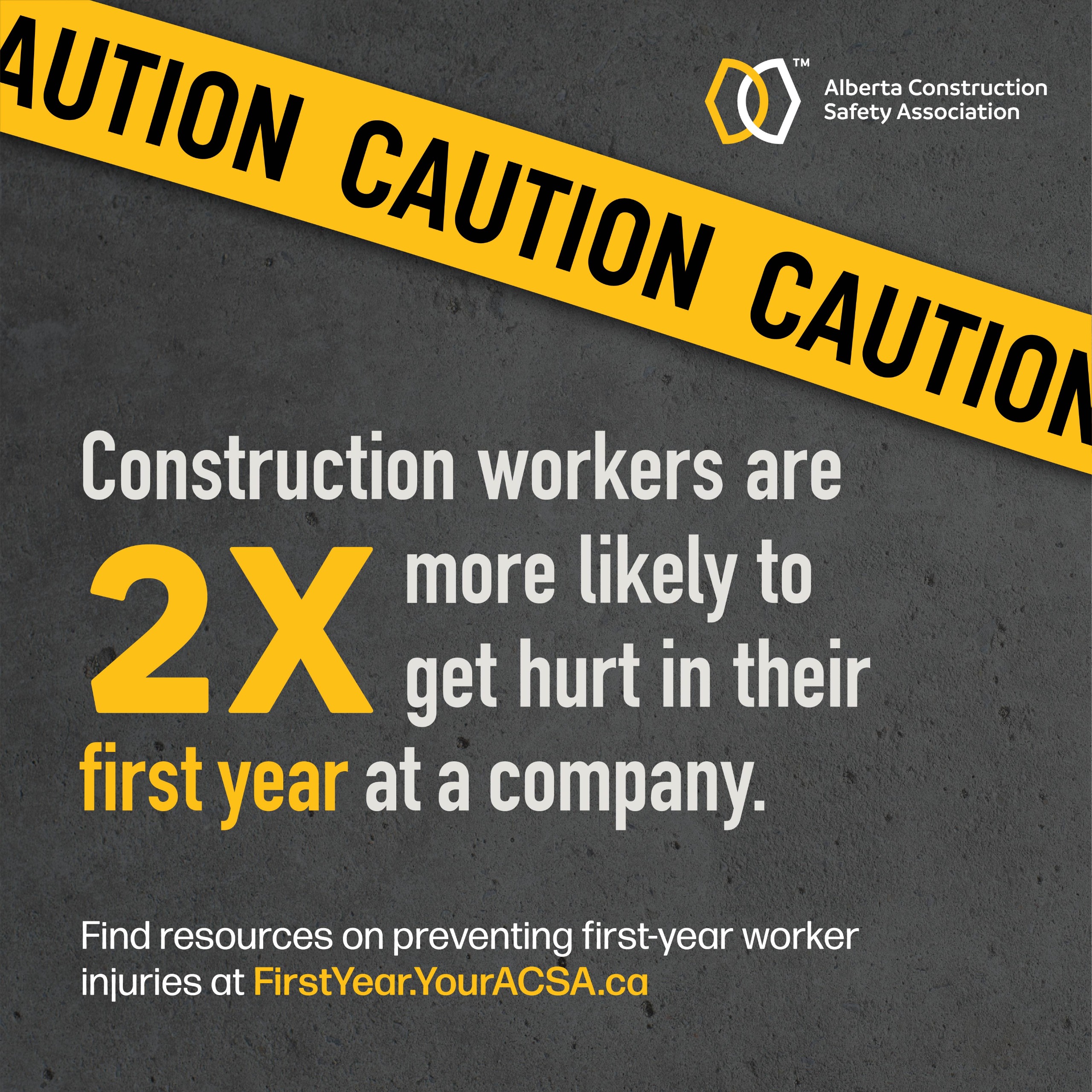 Construction workers are 2X more likely to get hurt in their first year at a company.. 
